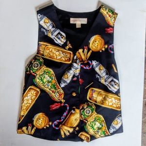 Fun and Colorful Silky Vest by LUCIANO TEMPESTA, S